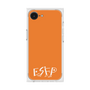 プレミアムスクエアケース［ オリジナル - ESFP エンターテイナー - アルファベット - オレンジ ］