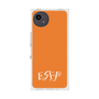 プレミアムスクエアケース［ オリジナル - ESFP エンターテイナー - アルファベット - オレンジ ］