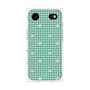 プレミアムスクエアケース［ ぼのぼの - ぼのぼの千鳥格子柄 - ターコイズブルー ］