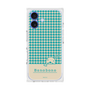 プレミアムスクエアケース［ ぼのぼの - ぼのぼのと千鳥格子 - ターコイズブルー ］