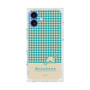 プレミアムスクエアケース［ ぼのぼの - ぼのぼのと千鳥格子 - ターコイズブルー ］