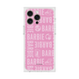 プレミアムスクエアケース［ Barbie - ロゴパターン3 ］