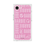 プレミアムスクエアケース［ Barbie - ロゴパターン3 ］