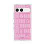 プレミアムスクエアケース［ Barbie - ロゴパターン3 ］