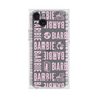 プレミアムスクエアケース［ Barbie - ロゴパターン3 - クリア ］