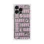 プレミアムスクエアケース［ Barbie - ロゴパターン3 - クリア ］