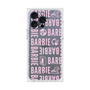 プレミアムスクエアケース［ Barbie - ロゴパターン3 - クリア ］