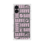 プレミアムスクエアケース［ Barbie - ロゴパターン3 - クリア ］