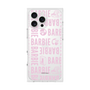 プレミアムスクエアケース［ Barbie - ロゴパターン3 - クリア ］