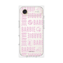 プレミアムスクエアケース［ Barbie - ロゴパターン3 - クリア ］