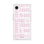 プレミアムスクエアケース［ Barbie - ロゴパターン3 - クリア ］