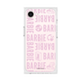 プレミアムスクエアケース［ Barbie - ロゴパターン3 - クリア ］