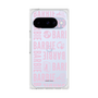 プレミアムスクエアケース［ Barbie - ロゴパターン3 - クリア ］
