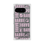 プレミアムスクエアケース［ Barbie - ロゴパターン3 - クリア ］