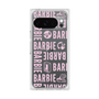 プレミアムスクエアケース［ Barbie - ロゴパターン3 - クリア ］