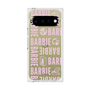 プレミアムスクエアケース［ Barbie - ロゴパターン3 - クリア ］