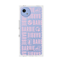 プレミアムスクエアケース［ Barbie - ロゴパターン3 - クリア ］