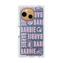 プレミアムスクエアケース［ Barbie - ロゴパターン3 - クリア ］