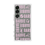 プレミアムスクエアケース［ Barbie - ロゴパターン3 - クリア ］