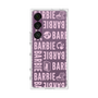 プレミアムスクエアケース［ Barbie - ロゴパターン3 - クリア ］