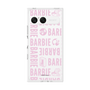 プレミアムスクエアケース［ Barbie - ロゴパターン3 - クリア ］