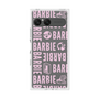 プレミアムスクエアケース［ Barbie - ロゴパターン3 - クリア ］