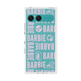 プレミアムスクエアケース［ Barbie - ロゴパターン3 - クリア ］