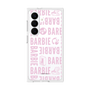 プレミアムスクエアケース［ Barbie - ロゴパターン3 - クリア ］