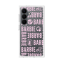 プレミアムスクエアケース［ Barbie - ロゴパターン3 - クリア ］