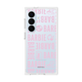 プレミアムスクエアケース［ Barbie - ロゴパターン3 - クリア ］