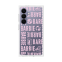 プレミアムスクエアケース［ Barbie - ロゴパターン3 - クリア ］