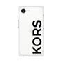 プレミアムスクエアケース［ MICHAEL KORS - Logo - Black ］
