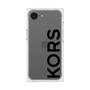 プレミアムスクエアケース［ MICHAEL KORS - Logo - Black ］