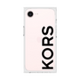 プレミアムスクエアケース［ MICHAEL KORS - Logo - Black ］