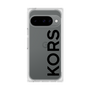 プレミアムスクエアケース［ MICHAEL KORS - Logo - Black ］