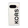 プレミアムスクエアケース［ MICHAEL KORS - Logo - Black ］