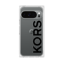 プレミアムスクエアケース［ MICHAEL KORS - Logo - Black ］