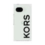プレミアムスクエアケース［ MICHAEL KORS - Logo - Black ］