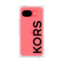 プレミアムスクエアケース［ MICHAEL KORS - Logo - Black ］
