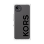 プレミアムスクエアケース［ MICHAEL KORS - Logo - Black ］