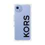プレミアムスクエアケース［ MICHAEL KORS - Logo - Black ］