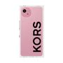プレミアムスクエアケース［ MICHAEL KORS - Logo - Black ］