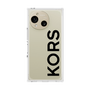 プレミアムスクエアケース［ MICHAEL KORS - Logo - Black ］