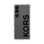 プレミアムスクエアケース［ MICHAEL KORS - Logo - Black ］