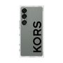 プレミアムスクエアケース［ MICHAEL KORS - Logo - Black ］