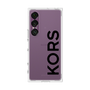 プレミアムスクエアケース［ MICHAEL KORS - Logo - Black ］