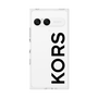 プレミアムスクエアケース［ MICHAEL KORS - Logo - Black ］