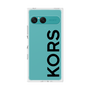 プレミアムスクエアケース［ MICHAEL KORS - Logo - Black ］