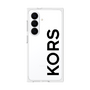 プレミアムスクエアケース［ MICHAEL KORS - Logo - Black ］