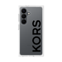 プレミアムスクエアケース［ MICHAEL KORS - Logo - Black ］